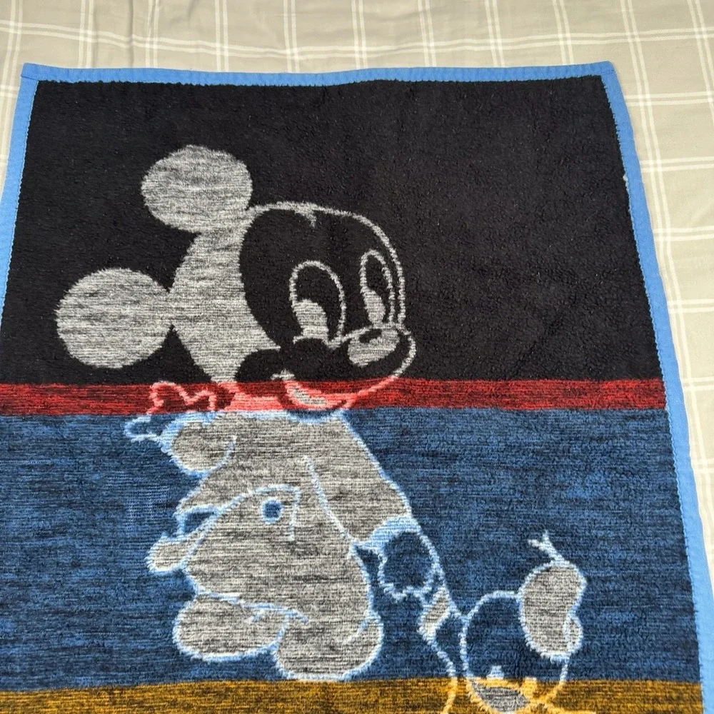 Vintage Biederlack 1984 Baby Blanket Mickey Mouse Donald Duck Disney USA